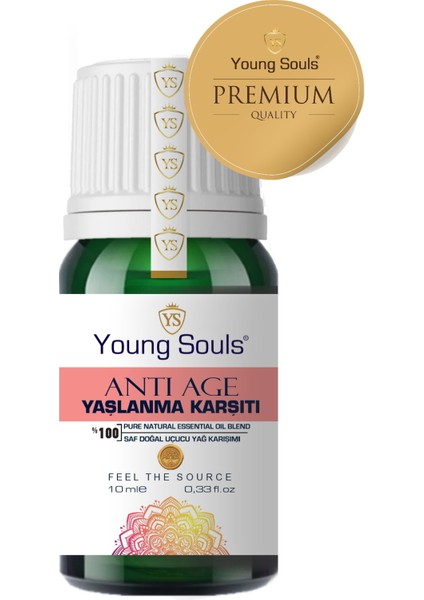 Aromatherapy Anti-Age Essential Oil Blend Yaşlanma Karşıtı Uçucu Yağ Karışımı 10 ml