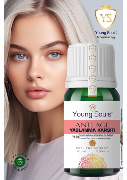 Aromatherapy Anti-Age Essential Oil Blend Yaşlanma Karşıtı Uçucu Yağ Karışımı 10 ml