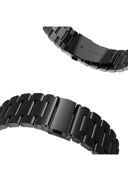 Gear S3 (22MM) Uyumlu Krd-04 Metal Kordon Zore - Gümüş