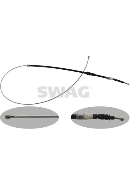 30937218 El Fren Teli Sağ Sol Caddy (En Sondakı) 1713 549MM 09- 2K0609721E