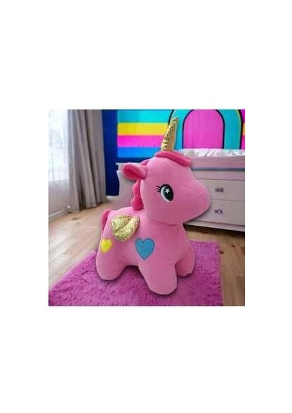 Tek Boynuzlu At 50 cm Ünicorn & Yumuşak Uyku Arkadaşı & Peluş Oyuncak Hediyelik Ünicorn