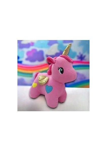 Tek Boynuzlu At 50 cm Ünicorn & Yumuşak Uyku Arkadaşı & Peluş Oyuncak Hediyelik Ünicorn