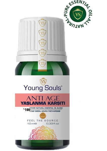 Aromatherapy Anti-Age Essential Oil Blend Yaşlanma Karşıtı Uçucu Yağ Karışımı 10 ml