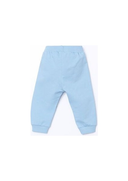 Lcw Baby Bisiklet Yaka Baskılı Erkek Bebek Sweatshirt ve Eşofman Alt 2'li