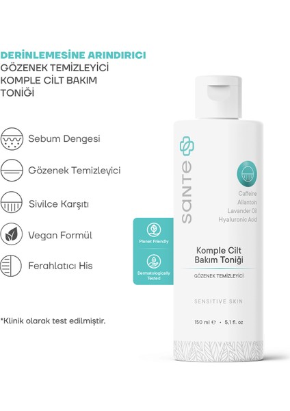 Yağ Dengeleyici ve Arındırıcı Komple Cilt Bakım Toniği 150 ml modelleri