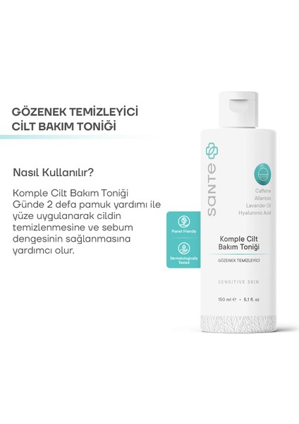 Yağ Dengeleyici ve Arındırıcı Komple Cilt Bakım Toniği 150 ml indirimleri