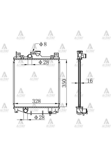10646 Radyatör Su Swift 90-01 1.0 1.3 M-T Brazing 1770080