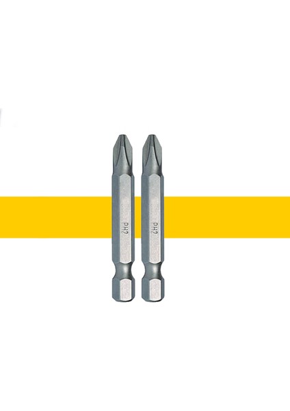 2 Adet 50MM Yıldız (Ph2) Sıkma Ucu -Dayanıklı Metal Bits Uç