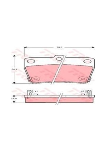 GDB3279 Arka Fren Balatası Disk Rav4 00-05 Tiggo 08-11 446642030
