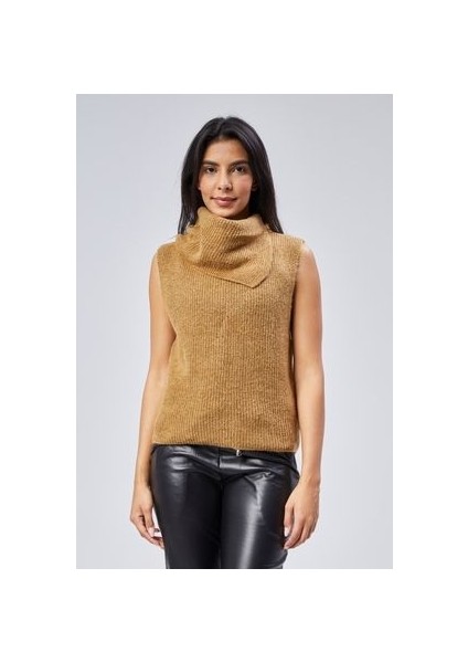 Şal Yaka Sıfır Kol Kazak modelleri