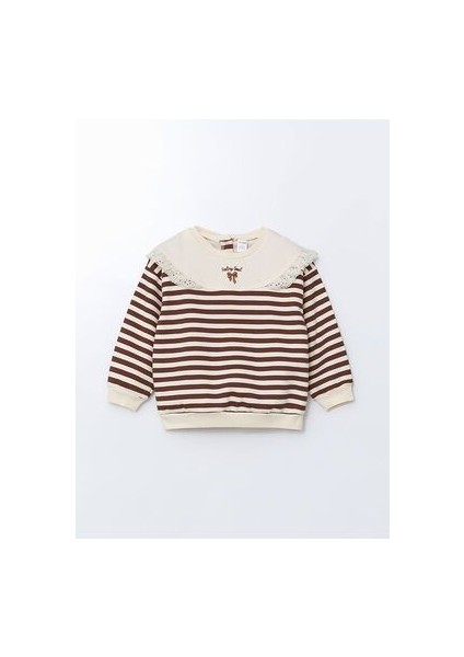 Lcw Kids Bisiklet Yaka Çizgili Kız Çocuk Sweatshirt ve Tayt 2'li Takım fiyatları