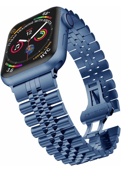 Watch 42MM Uyumlu Krd-36 Metal Kordon Zore - Gümüş-Gold fiyatları
