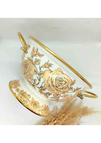 Sarı Gül Emaye Dekoratif Süzgeç Kevgir Meyvelik Sunumluk fiyatları