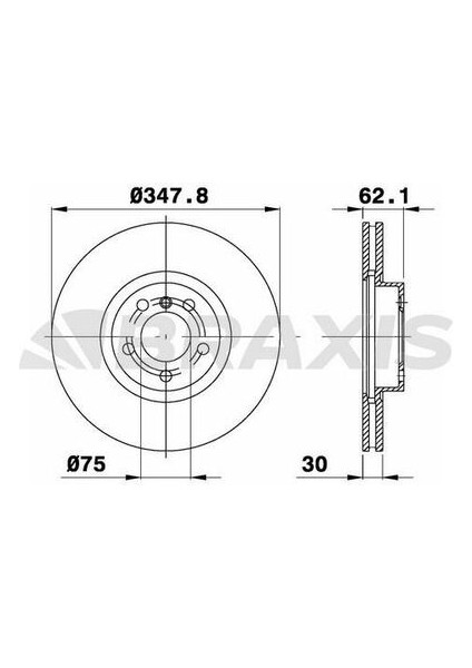 AD0411 Fren Diski Ön (348MM) Bmw X5 E70 X6 E70 34116886477