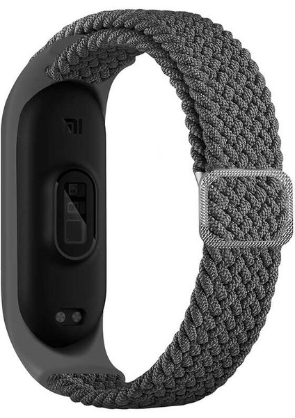 Xiaomi Mi Band 4 Uyumlu Krd-49 Örgü Kordon Zore - Gri