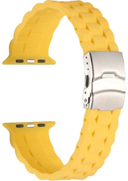 Watch 42MM Krd-72 Uyumlu Kordon Zore - Sarı