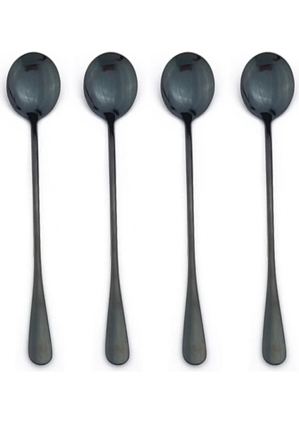 Çoklu Stil 4 Adet Gökkuşağı Uzun Saplı Çay Kaşığı Suyu Kahve Karıştırma Çatal Seti Paslanmaz Çelik Kahve Kaşığı Mutfak Sıcak Içme Sofra Takımı (Yurt Dışından)