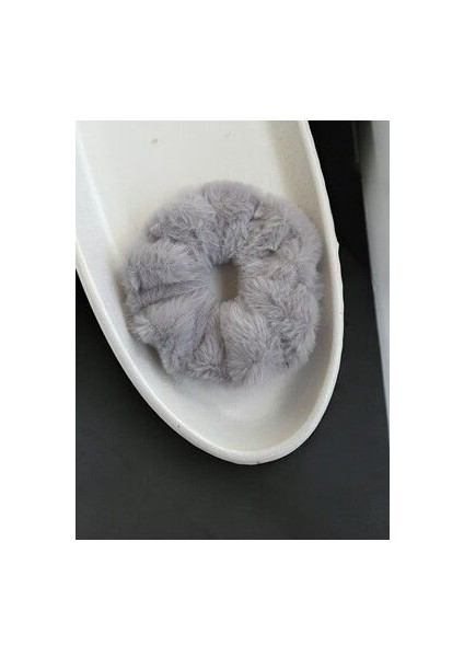 Peluş Simit Toka - Peluş Yumuşak Saç Lastiği Toka