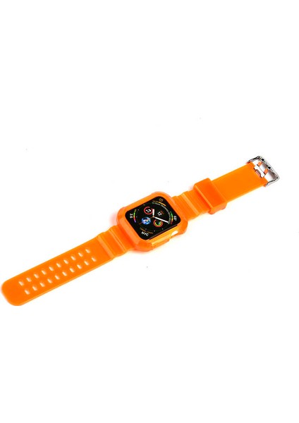 Watch 44MM Krd-27 Uyumlu Kordon Zore - Sarı