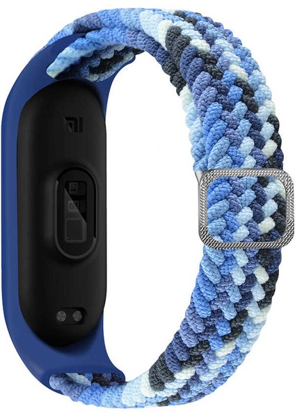 Xiaomi Mi Band 5 Uyumlu Krd-49 Örgü Kordon Zore - Pembe
