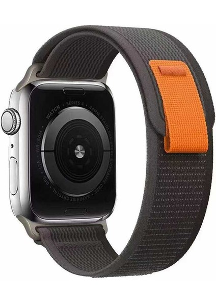 Watch 7 41MM Uyumlu Krd-77 Hasır Kordon Zore - Siyah