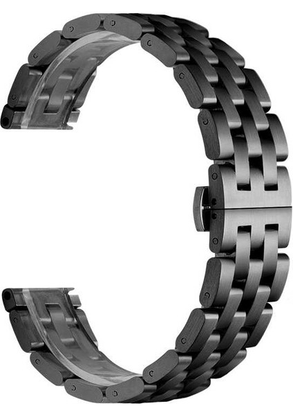 Huawei Watch Gt 3 42MM Uyumlu Krd-20 Metal Kordon Zore - Siyah
