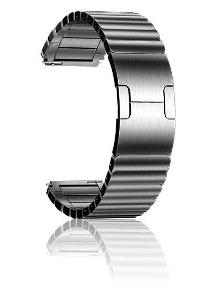 Huawei Gt2 46MM Uyumlu Krd-35 22MM Metal Kordon Zore - Gri
