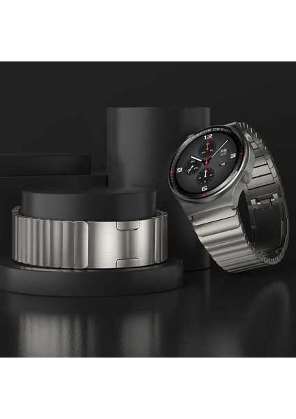 Huawei Gt2 46MM Uyumlu Krd-35 22MM Metal Kordon Zore - Gri