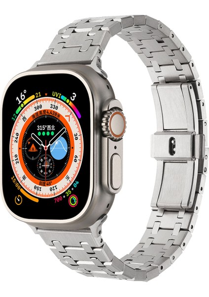 Watch 7 41MM Uyumlu Krd-83 Metal Kordon Zore - Siyah