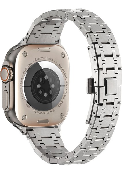Watch 7 41MM Uyumlu Krd-83 Metal Kordon Zore - Siyah