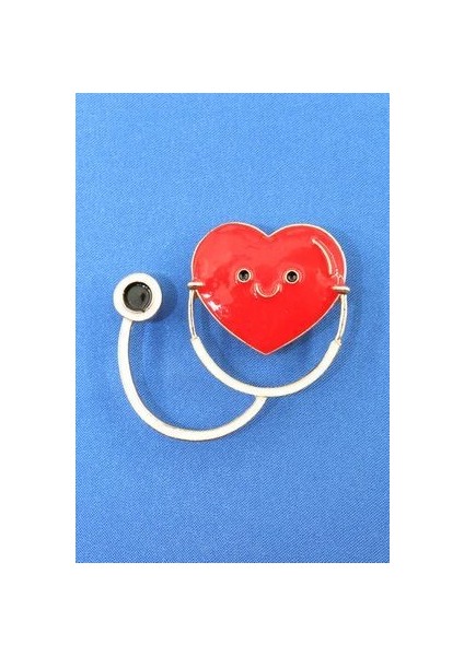 Kalpli Stetoskop Broş. Yaka Iğnesi Stetoskop Broş. Kadın Broş. Erkek Broş. Broş. Unisex modelleri