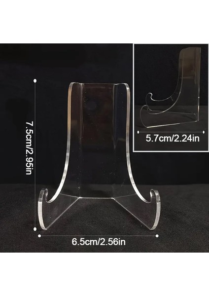 Şeffaf Akrilik Ekran Standı - Kitap, Tabak, Dergi, Fotoğraf Çerçevesi ve Ev Dekorasyonu Için
