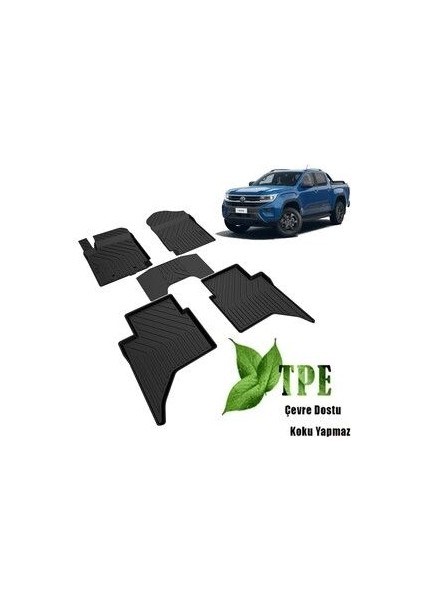 Yeni Amarok Havuzlu Paspas 2024 2025 Model Amarok. Kokusuz Yumuşak Paspas