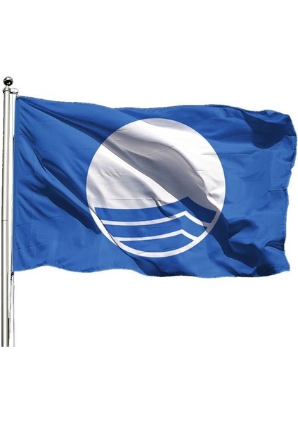 Mavi Bayrak (Blue Flag) 100 x 150 cm - Tek Kat Raşel