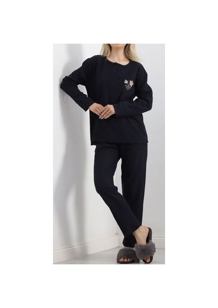 Kalın Büyükbeden Pijama Takımı Yılbaşı