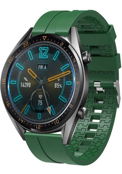 Huawei Watch Gt 3 46MM Krd-23 Uyumlu Kordon Zore - Saks Mavi