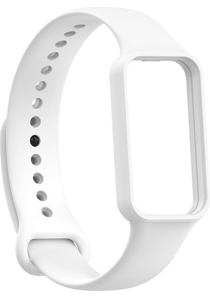 Xiaomi Amazfit Band 7 Uyumlu Krd-87 Uyumlu Kordon Zore - Beyaz