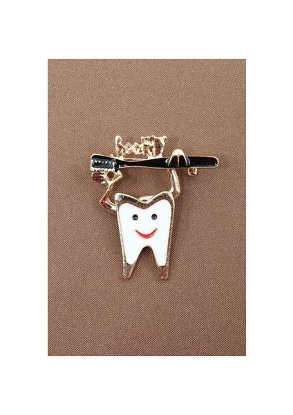 Diş Broş. Yaka Iğnesi Diş Broş. Kadın Broş. Erkek Broş. Broş. Unisex