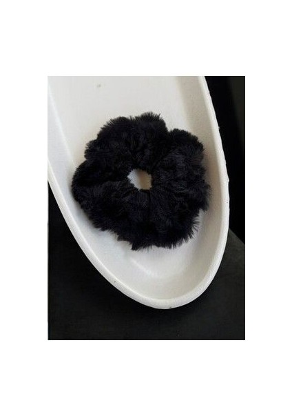 Peluş Simit Toka - Peluş Yumuşak Saç Lastiği Toka