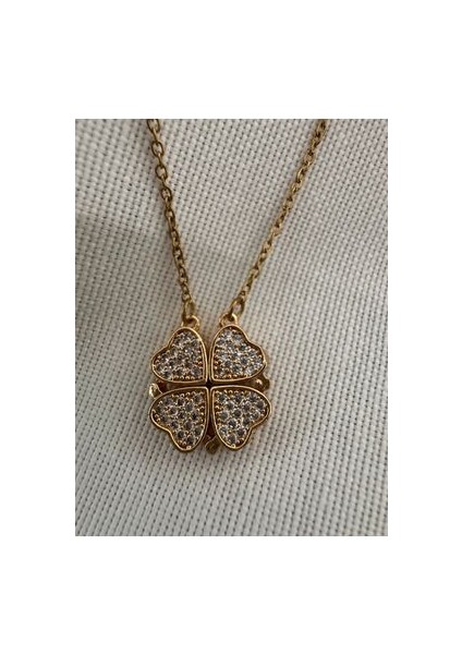 Yonca - Kalp Çelik Kolye indirimleri