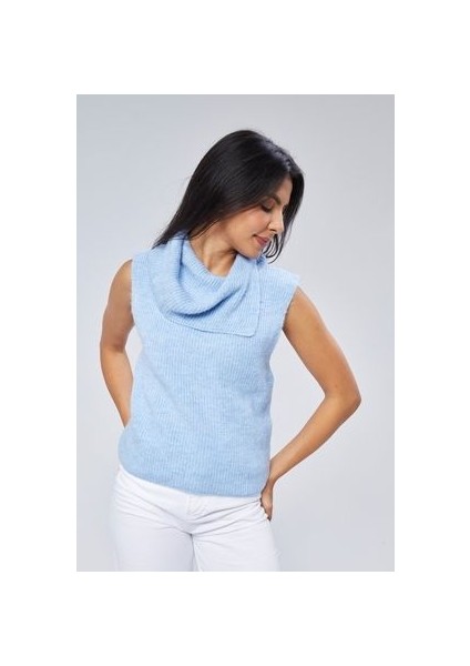 Şal Yaka Sıfır Kol Kazak modelleri