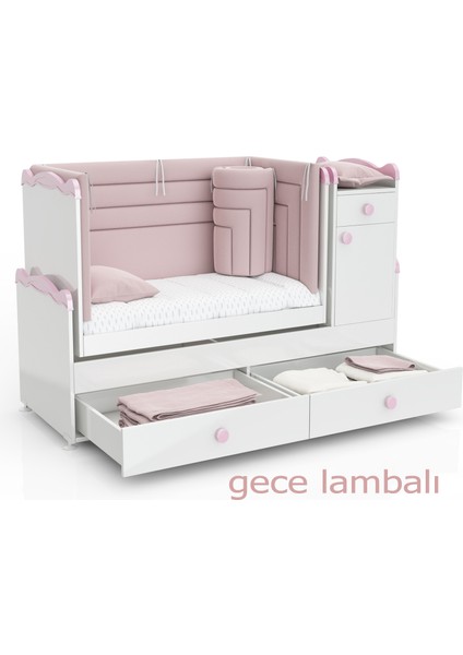 SAHRA 970 2 Kapılı Bebek Odası Takımı Pembe fırsatları