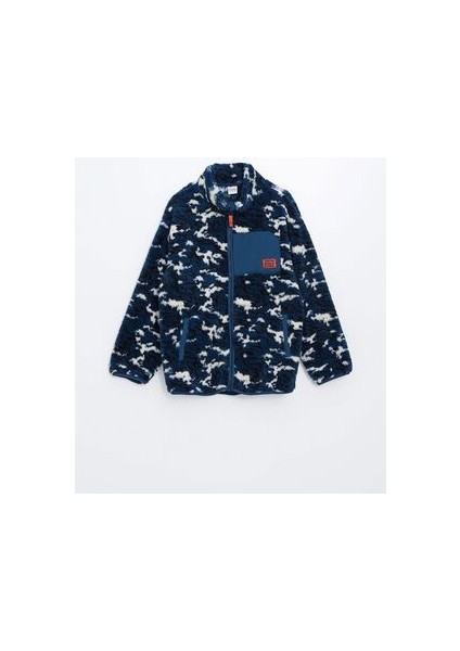 Lcw Kids Dik Yaka Polar Erkek Çocuk Fermuarlı Sweatshirt