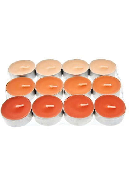 12 Parça Kokulu Tealight Mum - Asortı