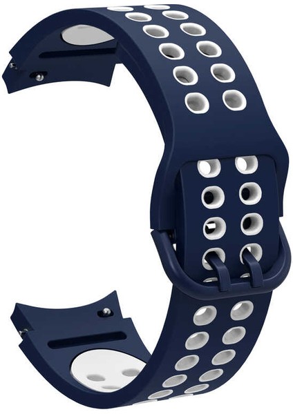 Galaxy Watch 4 Classic 42MM Krd-02 Uyumlu Kordon Zore - Mavi-Beyaz