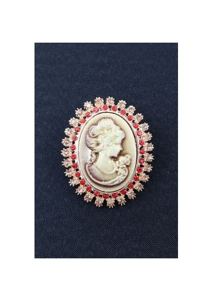 Cameo Vintage Broş. Taşlı Tasarım Cameo Vintage Broş. Yaka Iğnesi Broş. Kadın Broş. Broş modelleri