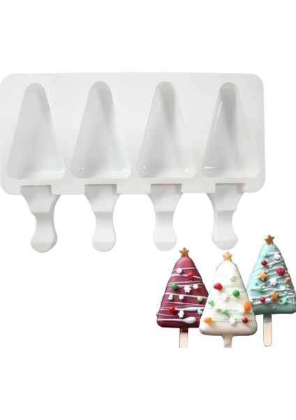50 Çubuk Stili 4 Kavite Silikon Popsicle Kalıpları Dondurucu Suyu Makinesi Yaz Küp Tepsisi Dondurma Kalıpları Çocuk Tatlı Mutfak Gereçleri (Yurt Dışından) fiyatları