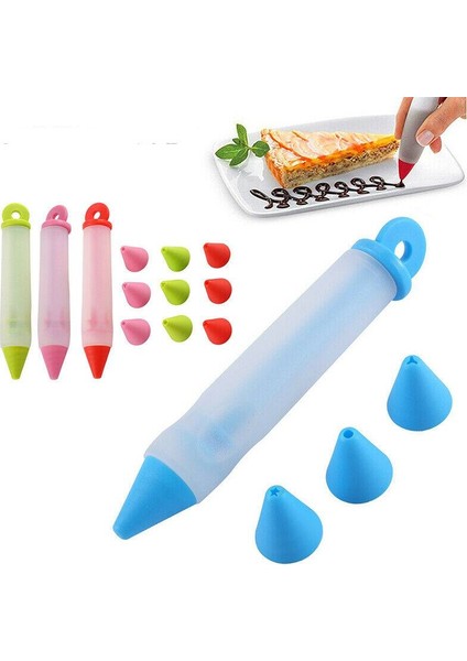 Yeşil Stil Kek Dekorasyon Aracı 4 Memeleri ile Çerez Buzlanma G Şırınga Silikon Gıda Yazma Kalem Tatlı Dıy Çikolata Kremalı Pasta (Yurt Dışından) fırsatları