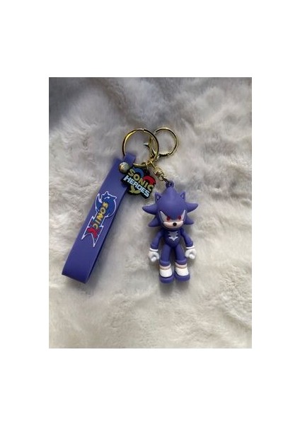 Sonic Mavi Silikon Anahtarlık ve Çanta Süsü 2