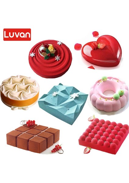 NO.164531 Stili Sıcak Tasarım Silikon Kek Mus Kalıp Pasta Tatlılar Kalıp Pişirme Formları Tava Yuvarlak Kalp Şekilli Ev Yapımı Bakeware Mutfak Aletleri (Yurt Dışından) fiyatları